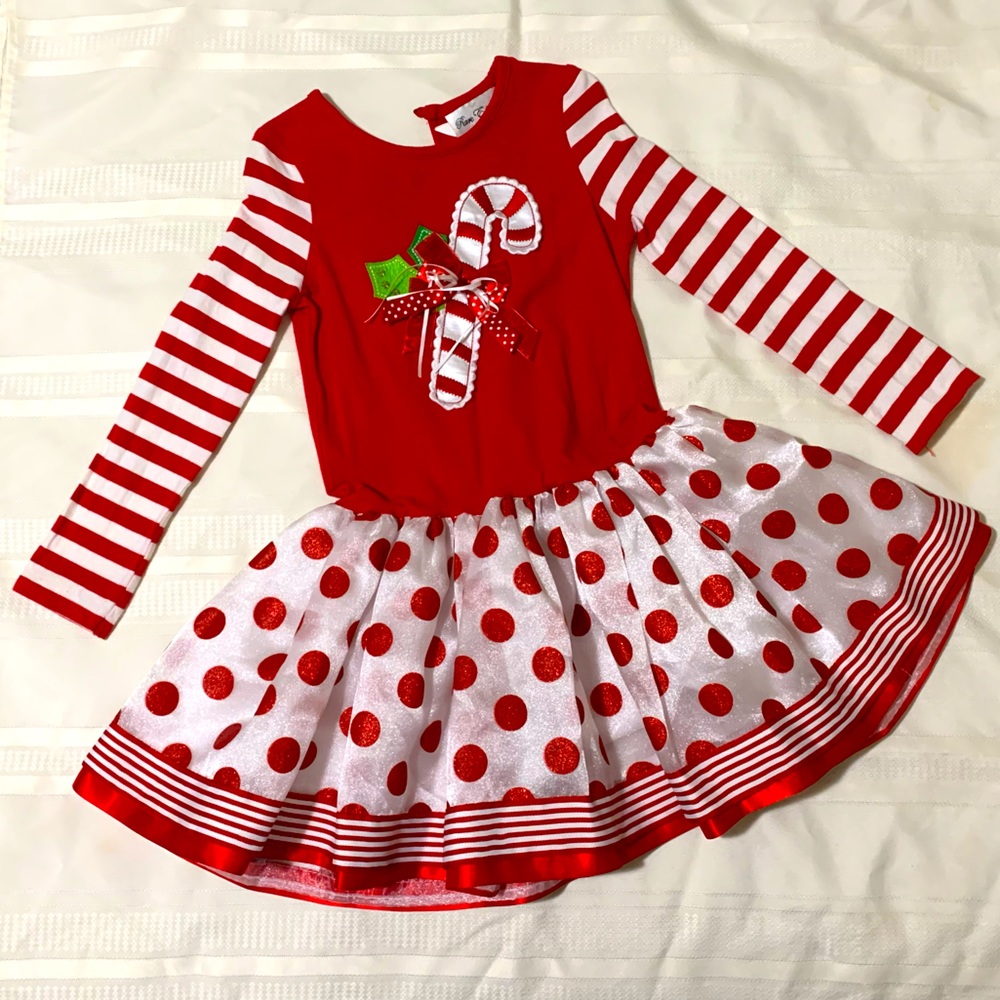 Girls’ Size 6 Multimedia Christmas Dress